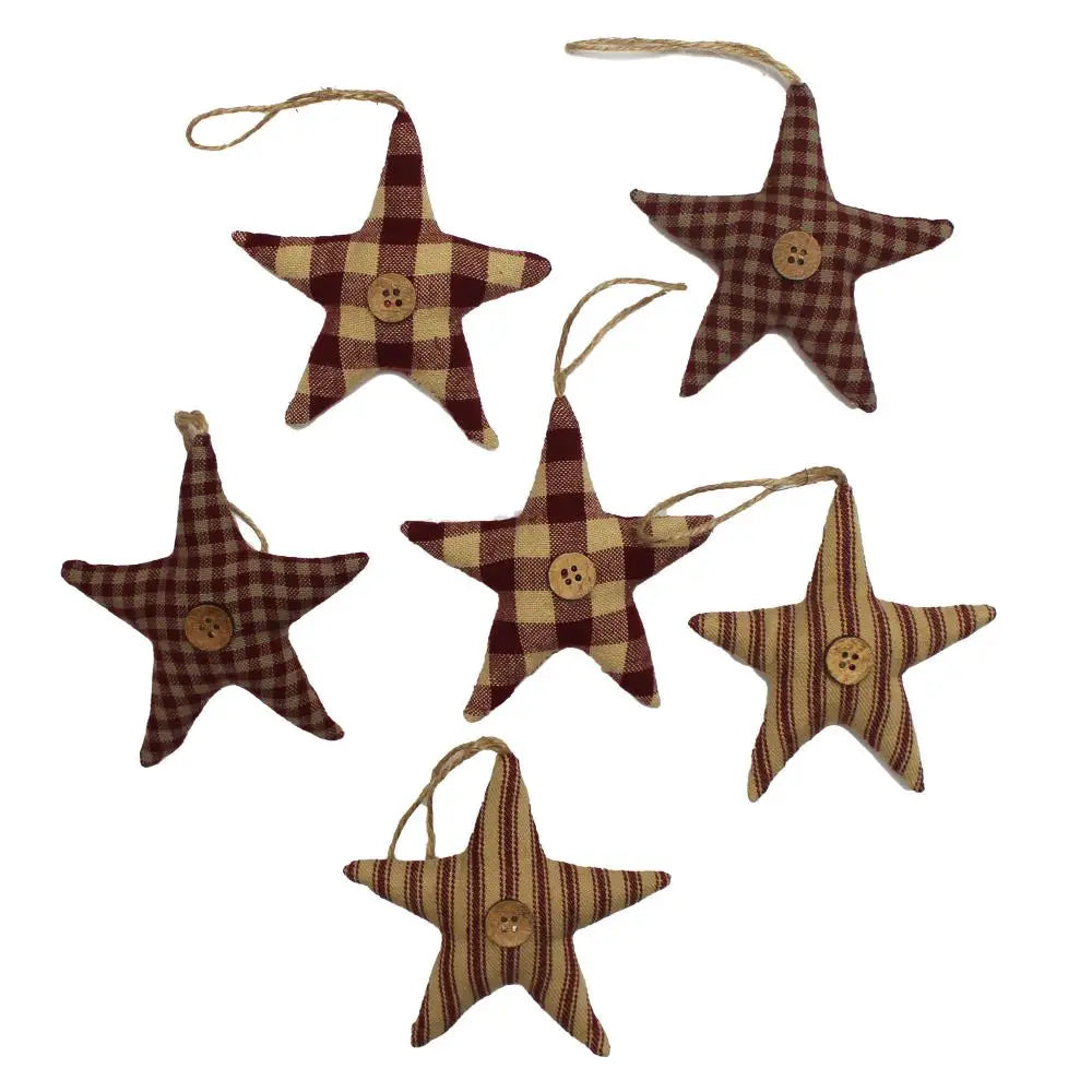 Fabric Star Ornament - 3 Styles