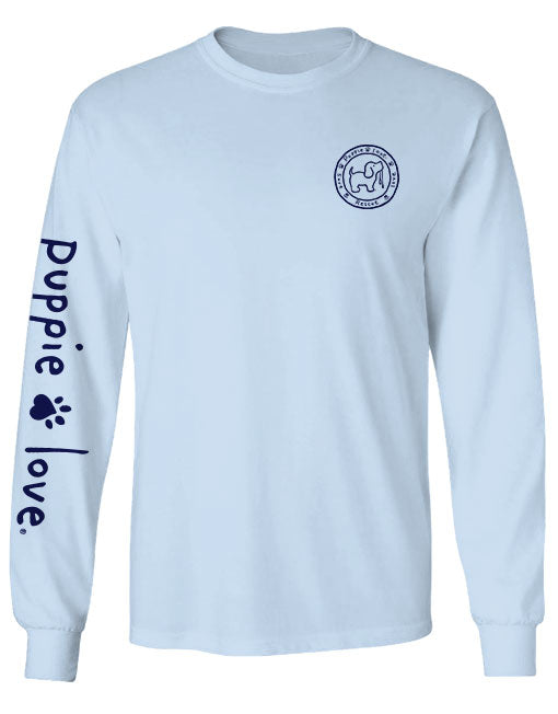 Puppie Love Santa Paws Reindeer Pup Long Sleeve Tee