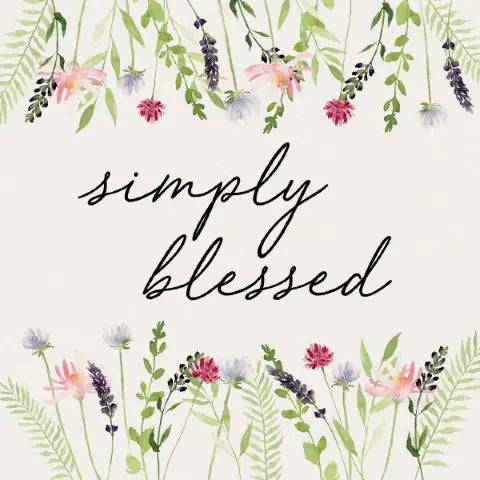 Simply Blessed Square Coaster