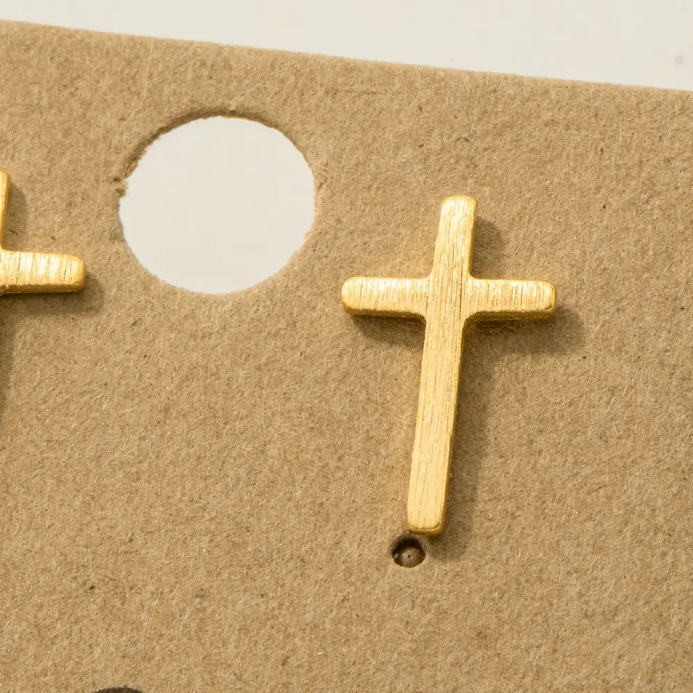 Mini Cross Earrings