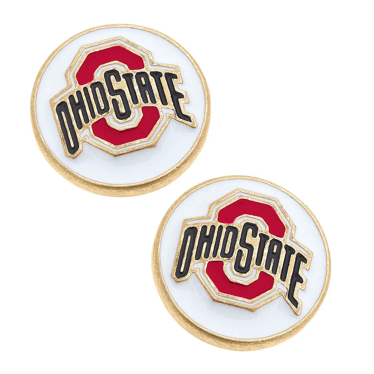 Ohio State Enamel Stud Earrings