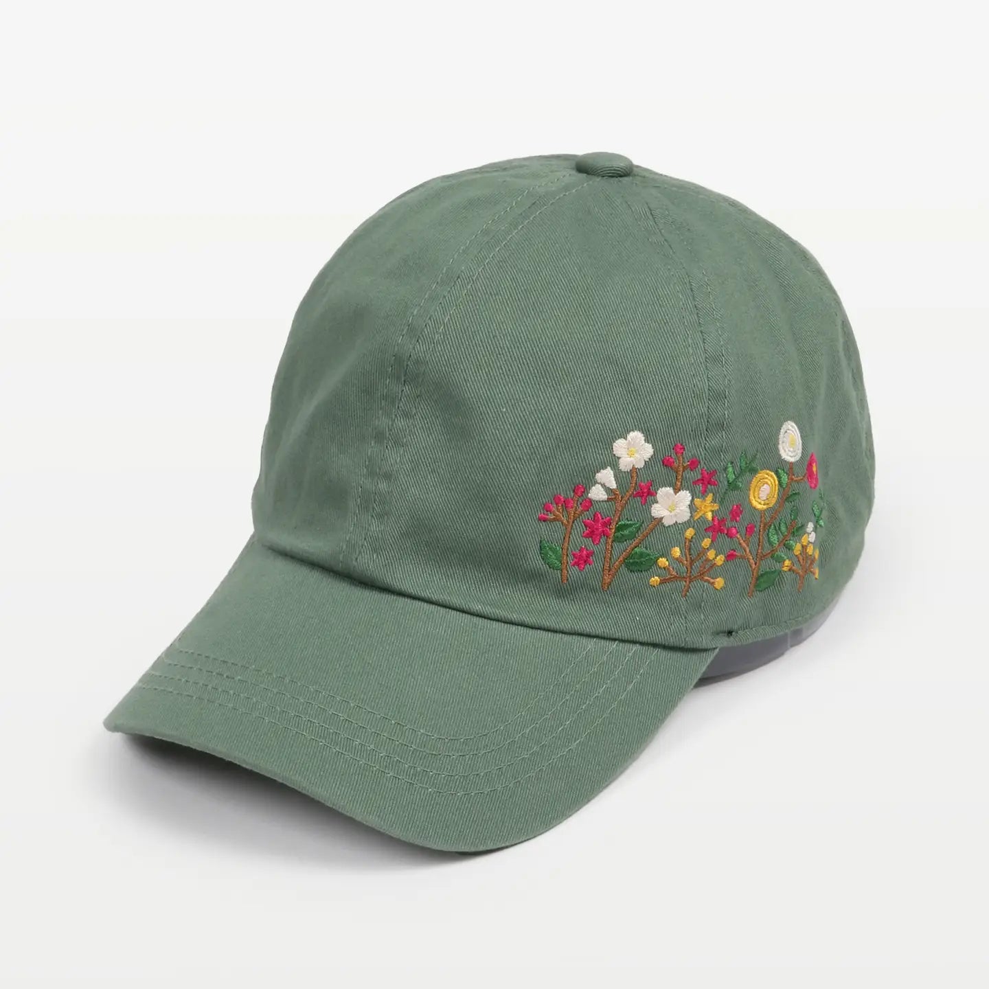 Flowers Side Embroidery Baseball Cap