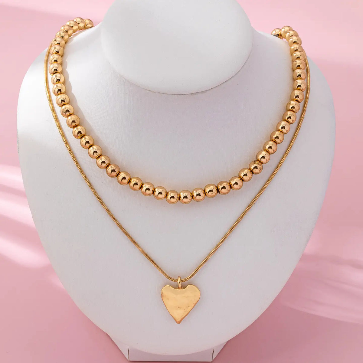 Double Layer Heart Necklace