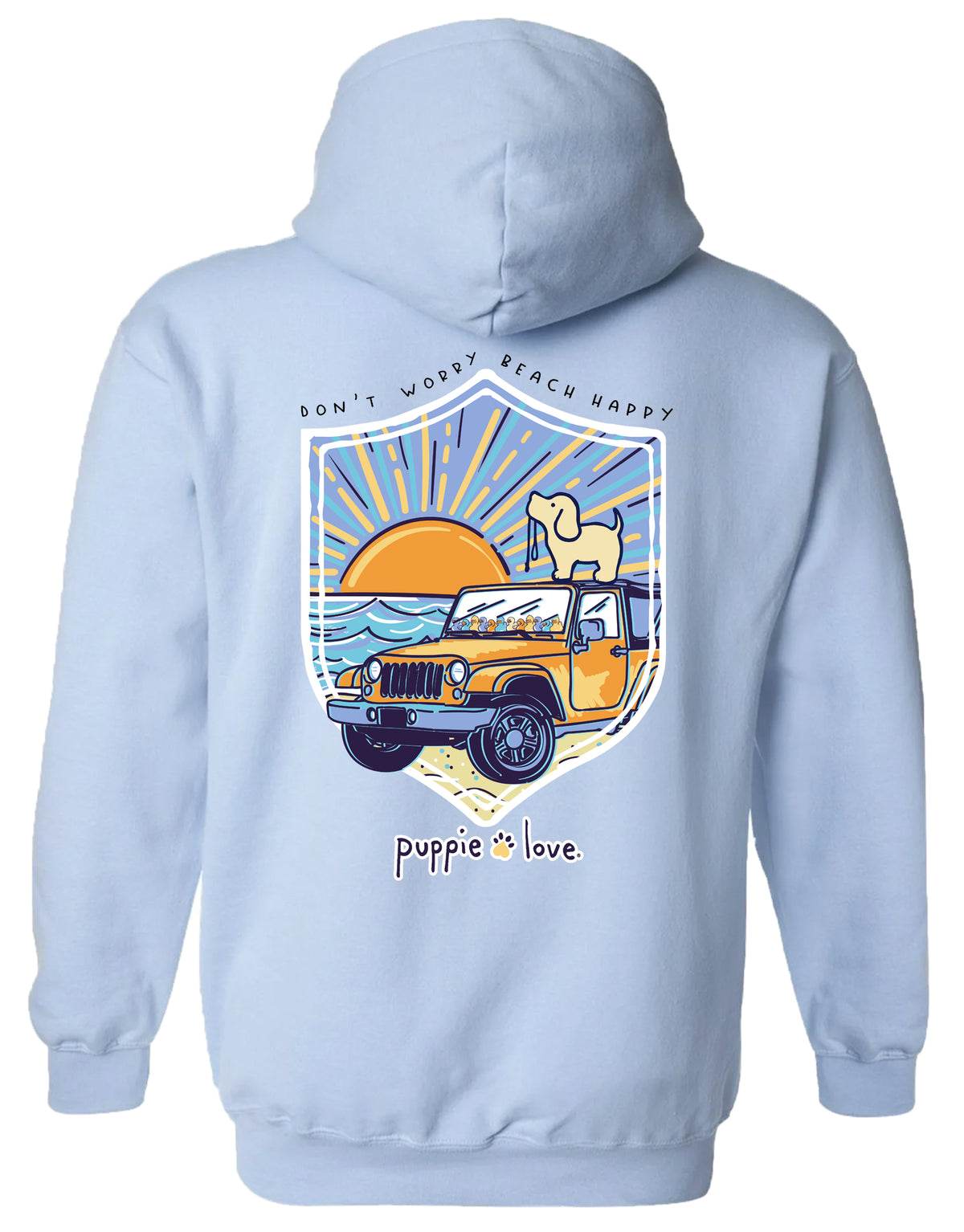 Puppie Love Sunset 4x4 Pup Hoodie Sweatshirt