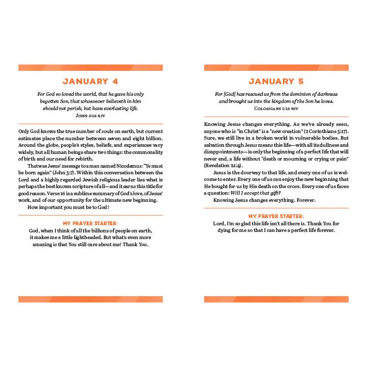 Jesus Each Day for Teen Guys Devotional