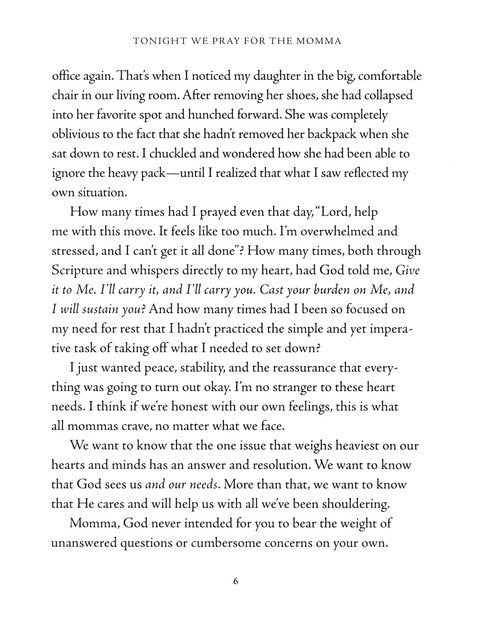 Tonight We Pray for the Momma Devotional