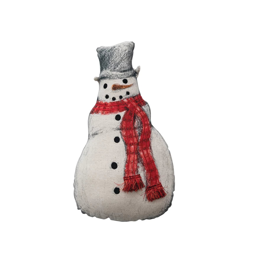 Snowman Shaped Pillow