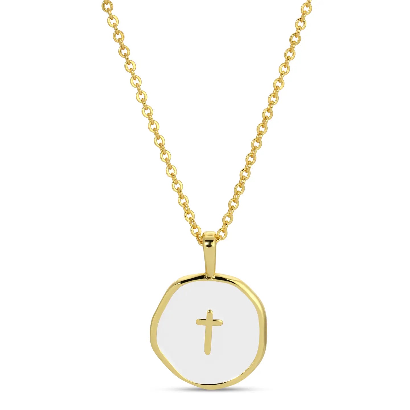 Tiny Cross Pendant Necklace