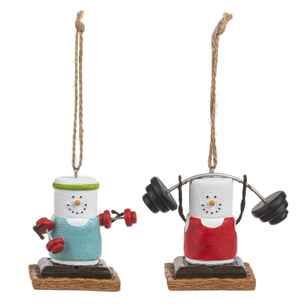 S’mores Weightlifter Ornament - 2 Styles
