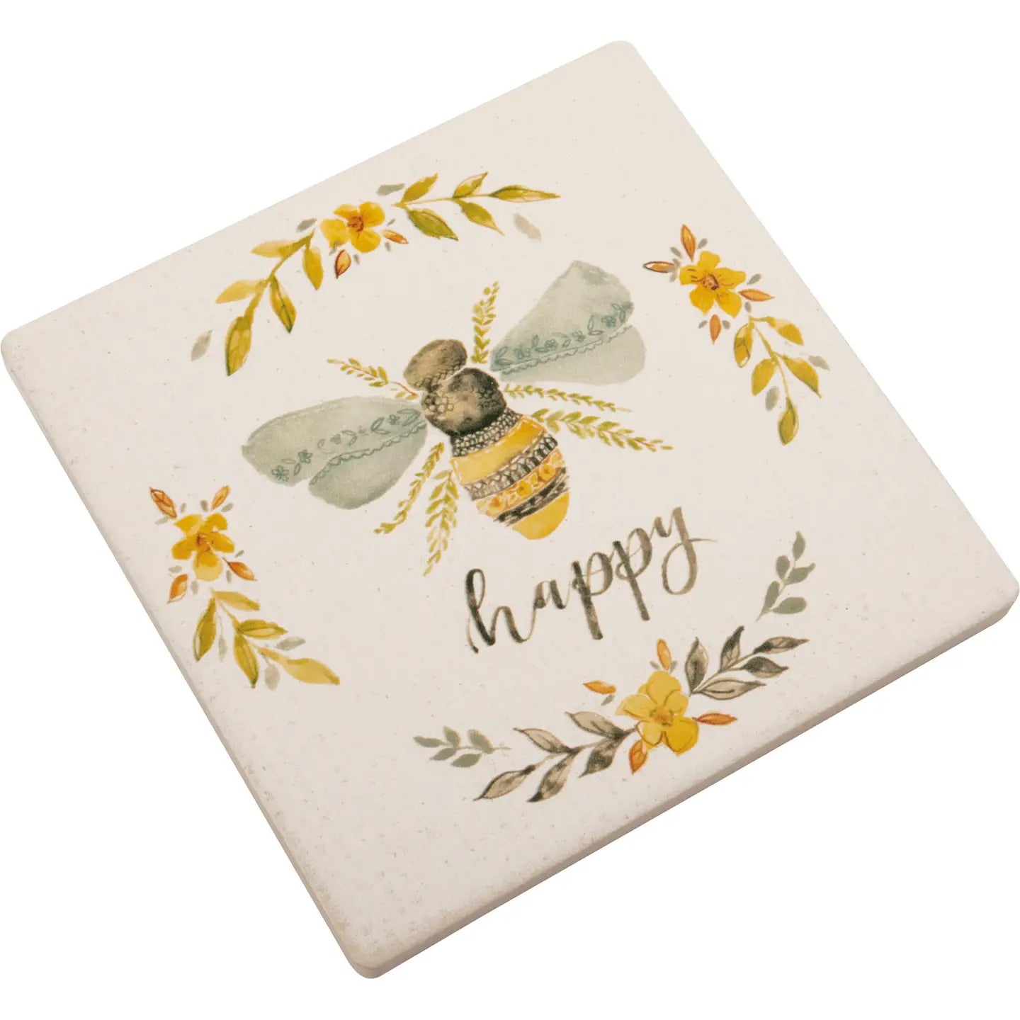 Bee Happy Square Coaster