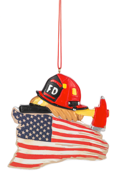 Fireman Helmet Ornament