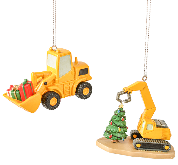 Loader &amp; Excavator Ornament - 2 Styles