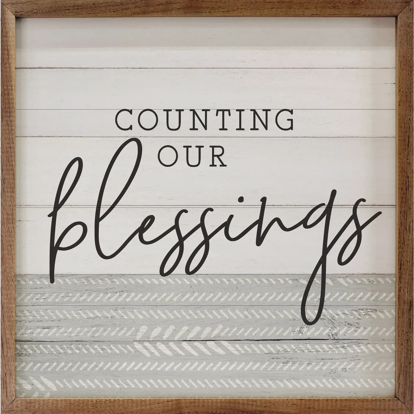 Count Your Blessings Framed Sign