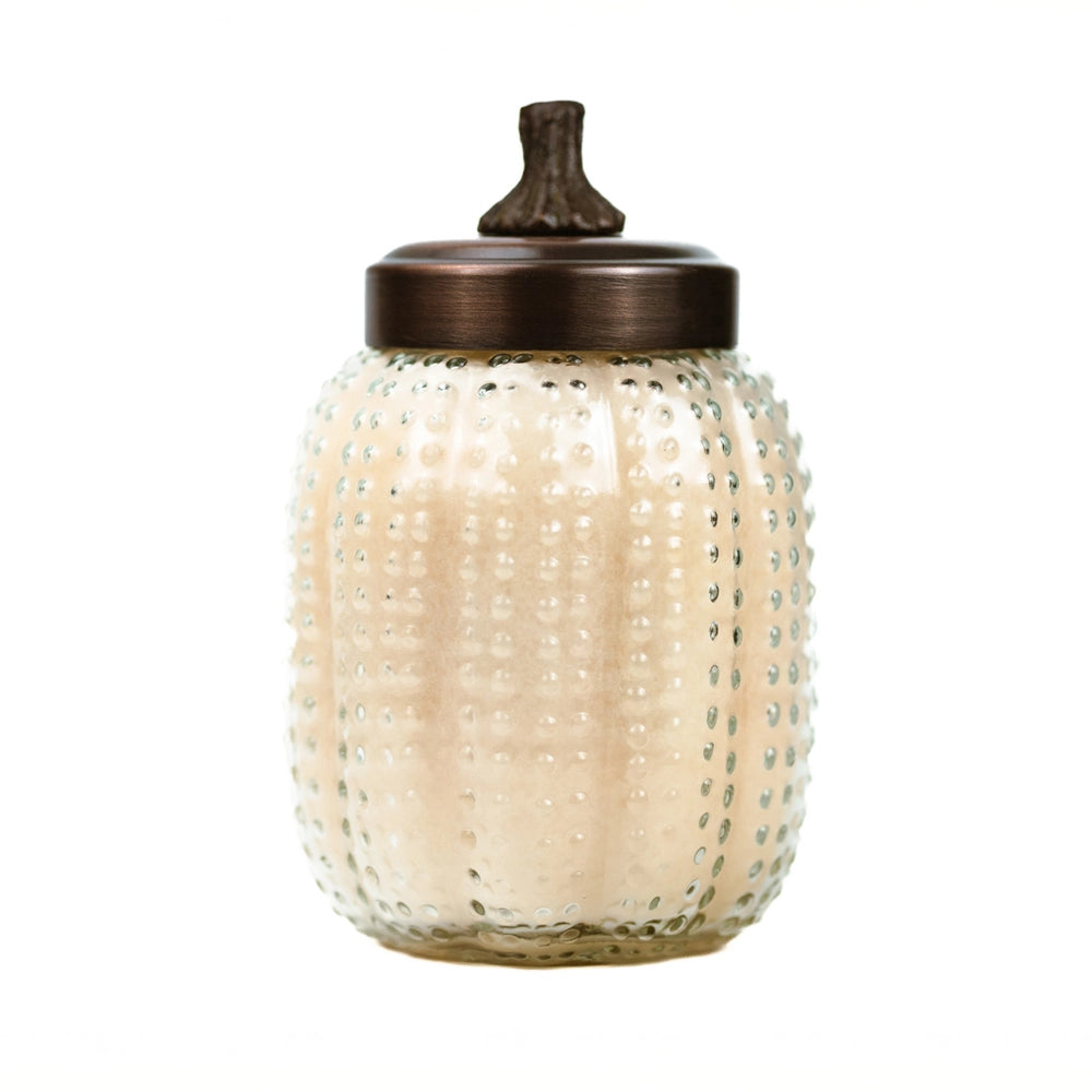 Pumpkin Swirl Large Pumpkin Candle Jar