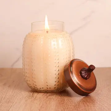 Pumpkin Swirl Large Pumpkin Candle Jar