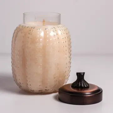 Pumpkin Swirl Large Pumpkin Candle Jar