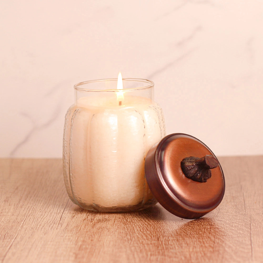 Pumpkin Swirl Baby Pumpkin Candle Jar