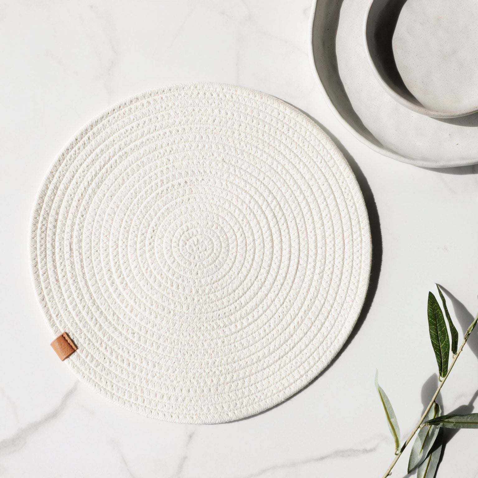 Round Placemat - Ivory