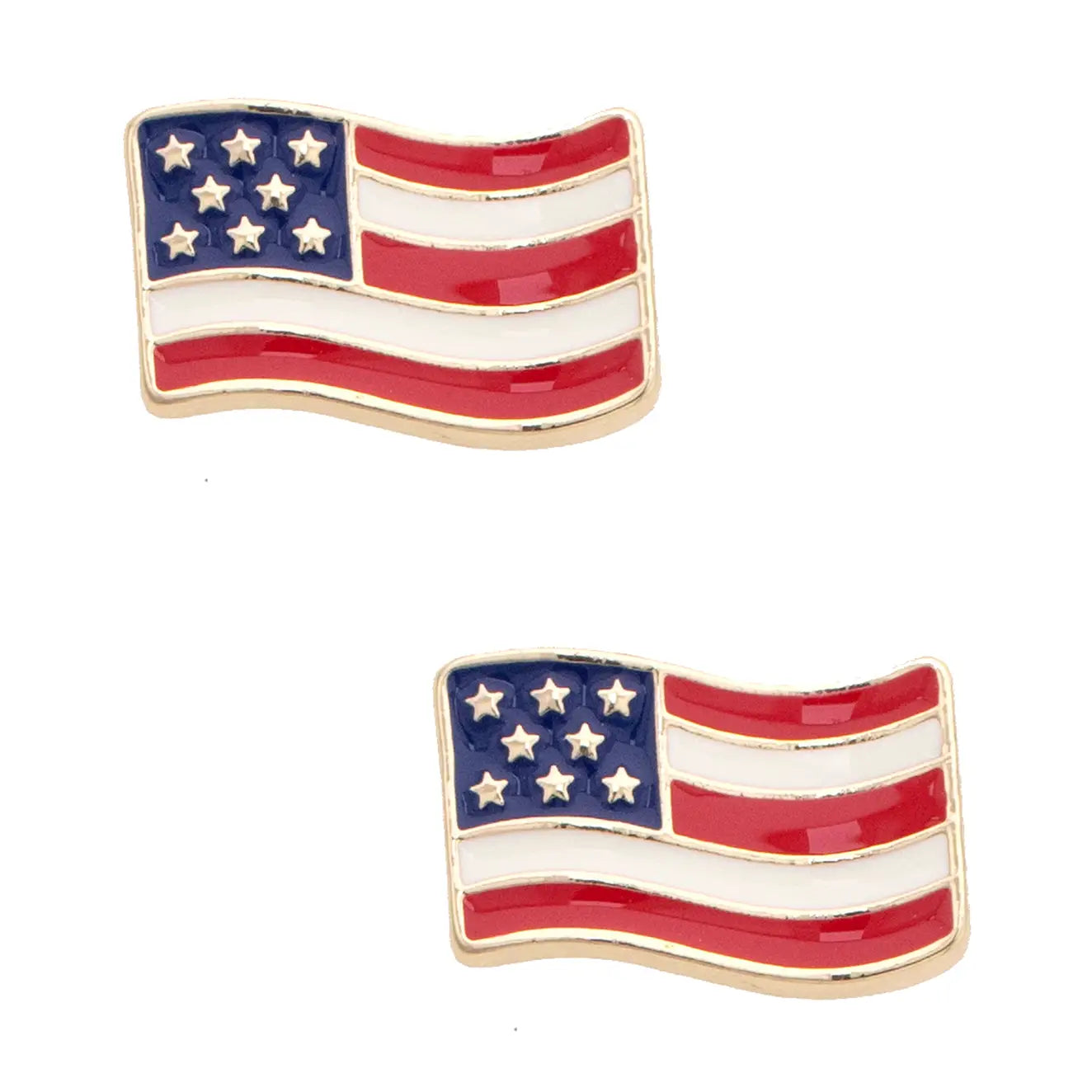 American Flag Stud Earrings