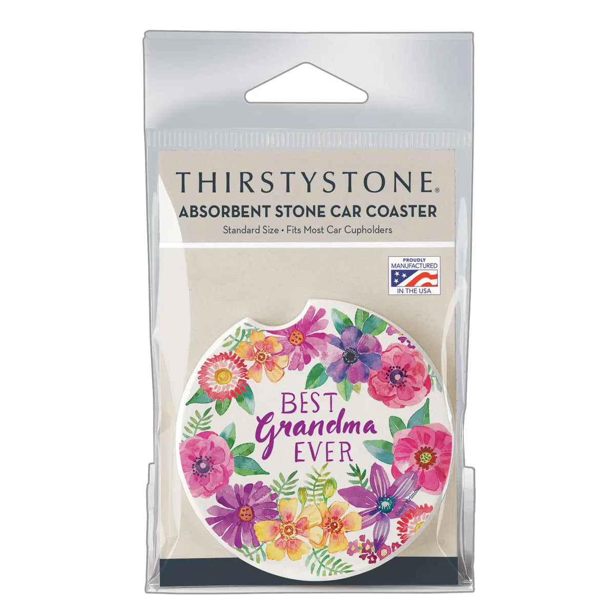 Best Grandma Ever Car Coaster