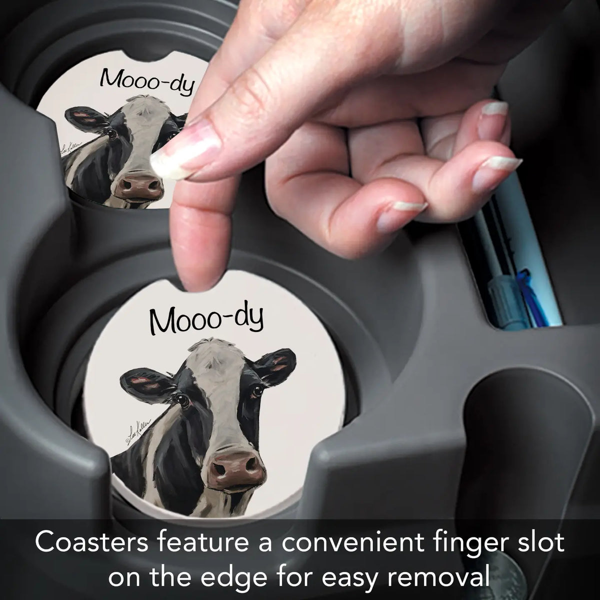 Mooody Cow Car Coaster
