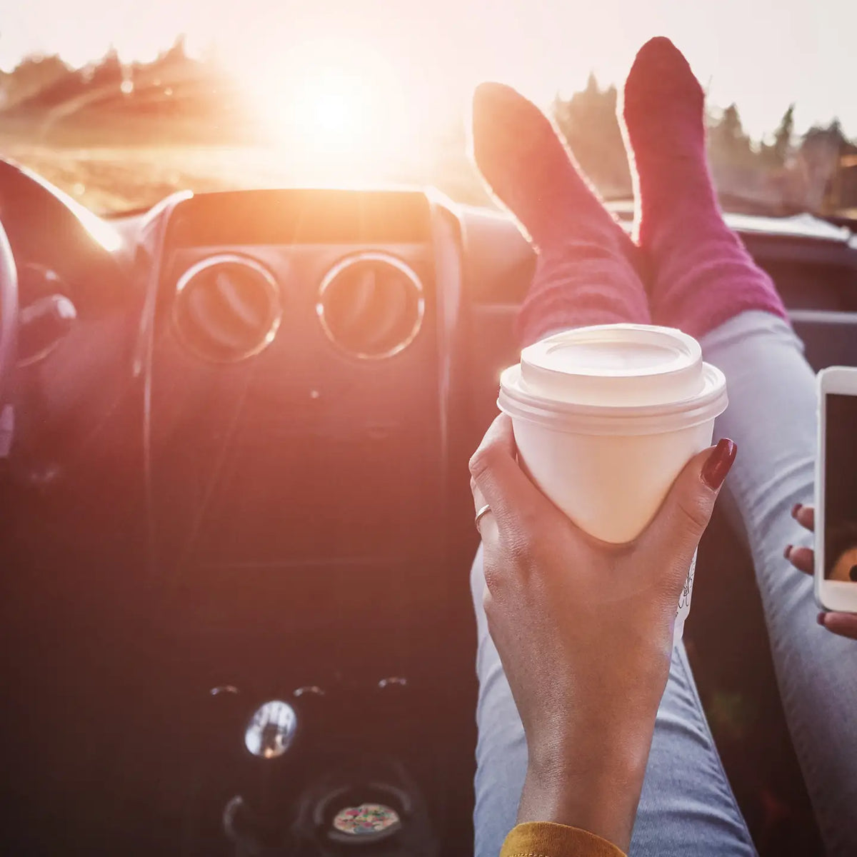 Morning Joy Car Coaster