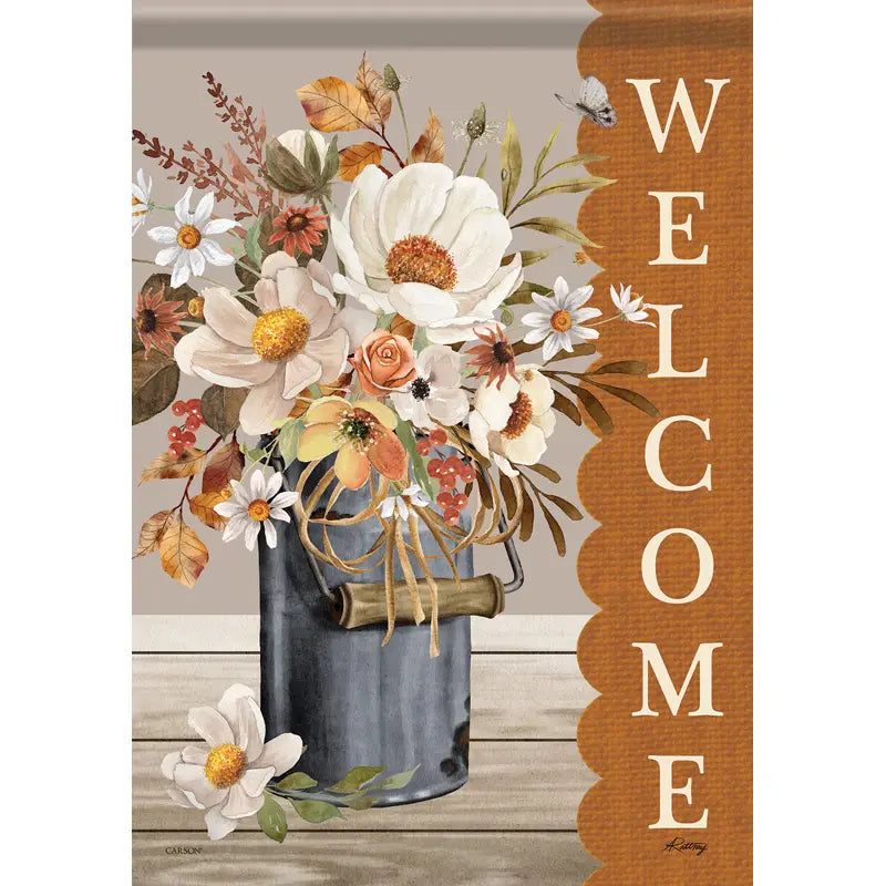 Boho Peony Bouquet Garden Flag