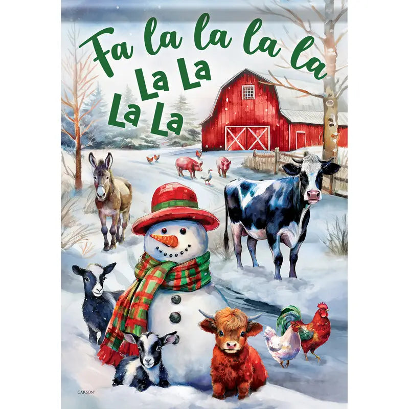 Fa La La La Garden Flag