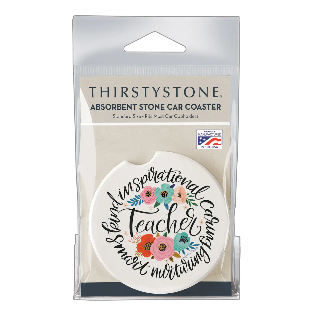 Teacher Words Car Coaster