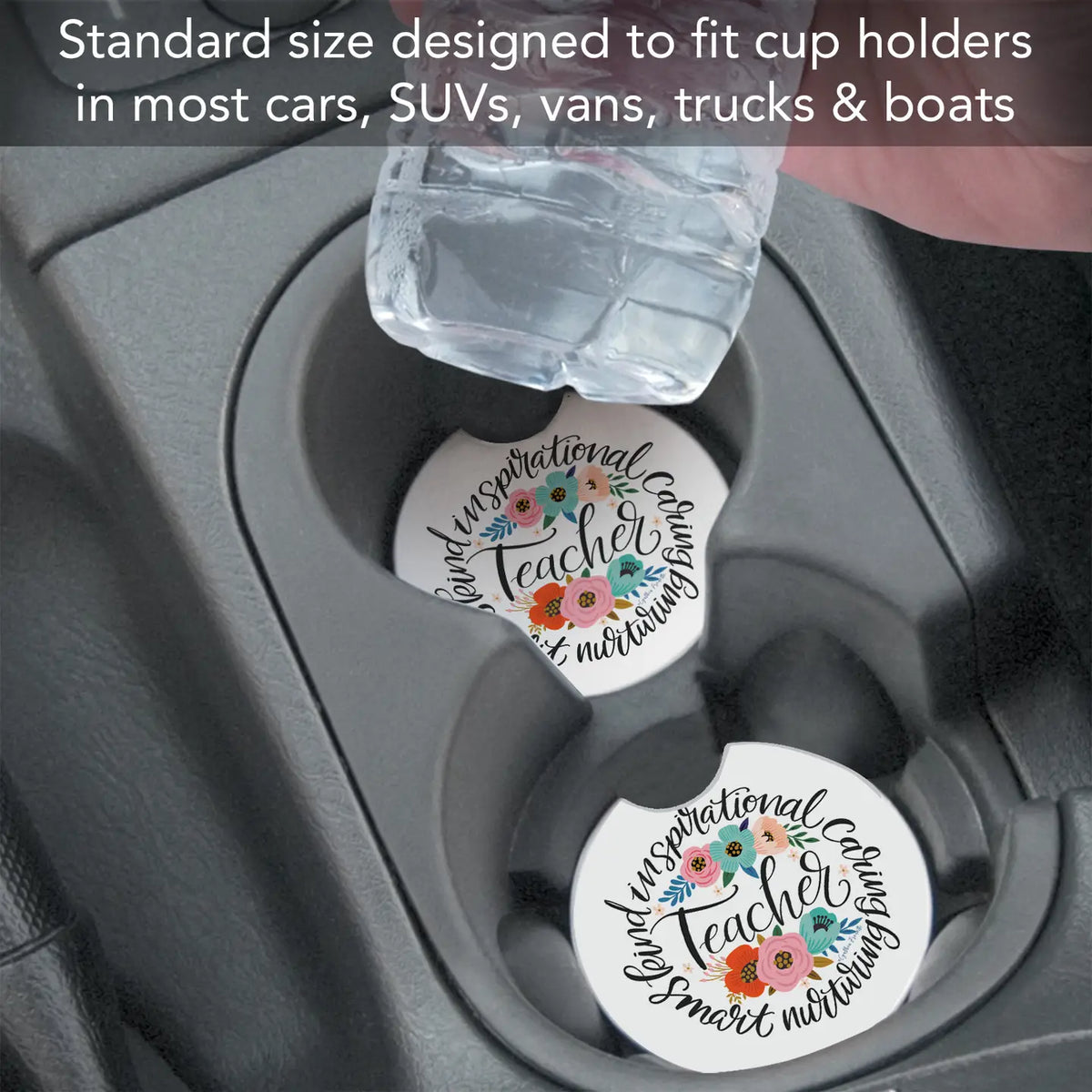 Teacher Words Car Coaster