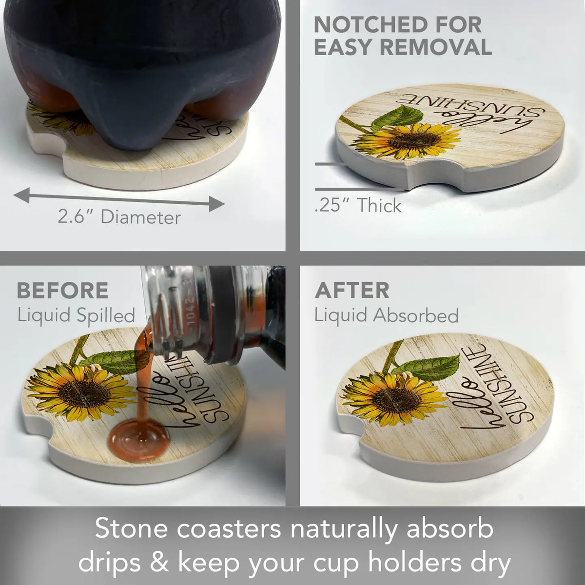 Hello Sunshine Car Coaster