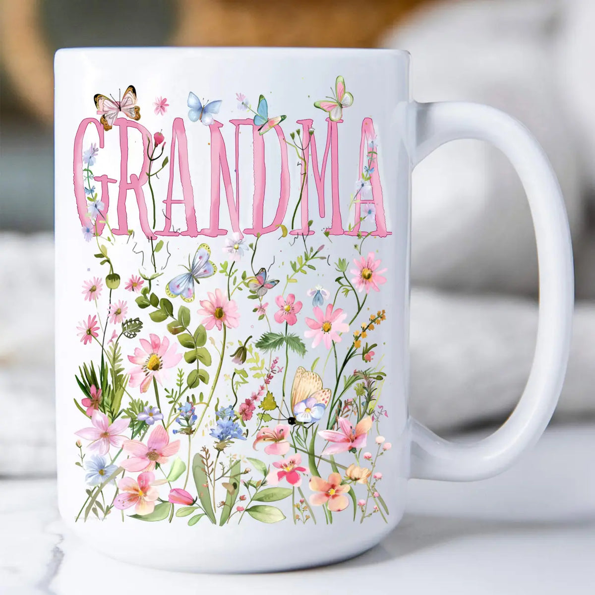 Grandma Wild Flowers Mug