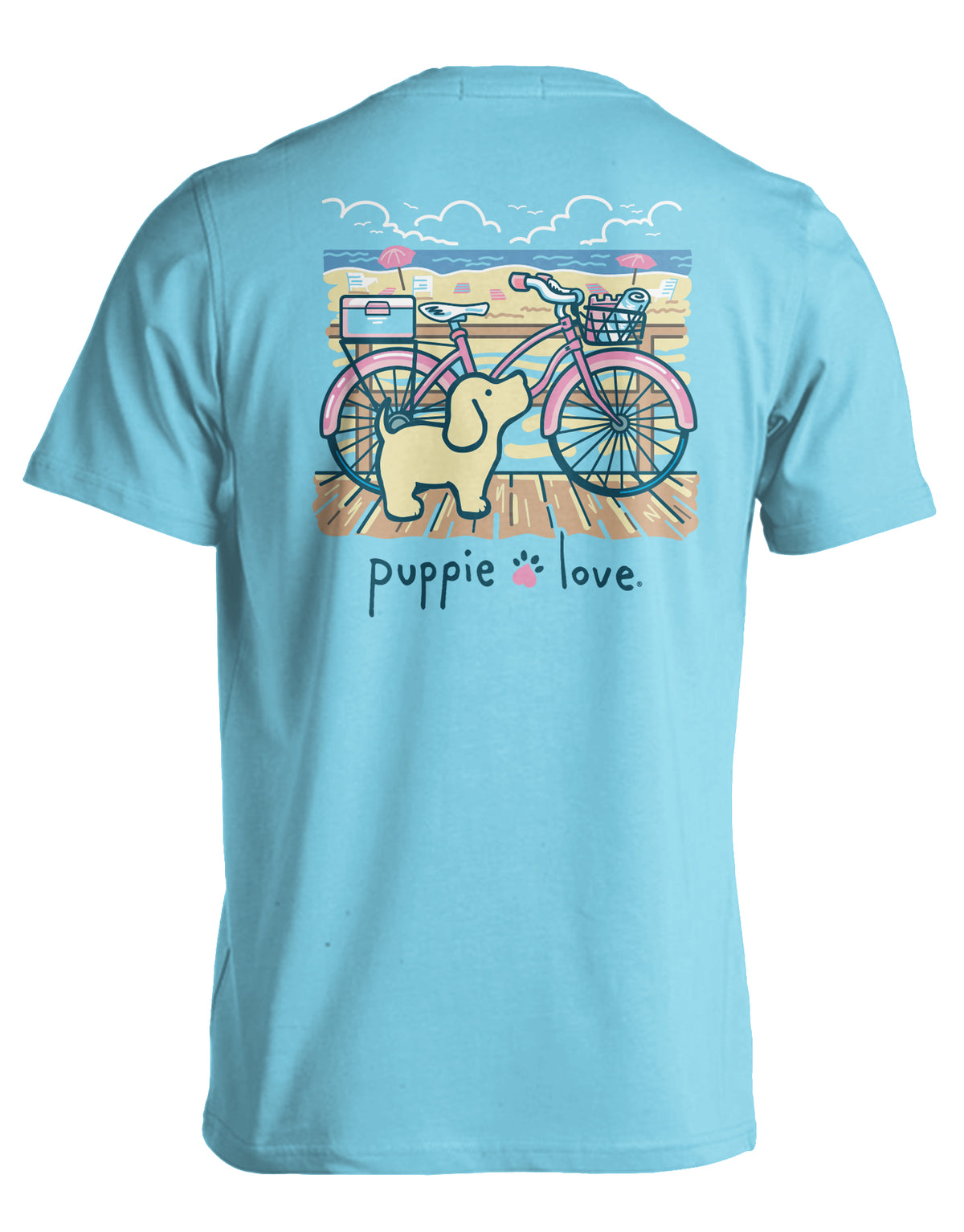 Puppie Love Beach Cruiser Pup Tee