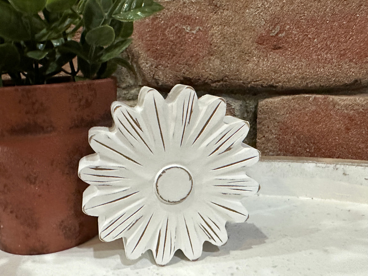 Distressed Flower Head - 3 Styles