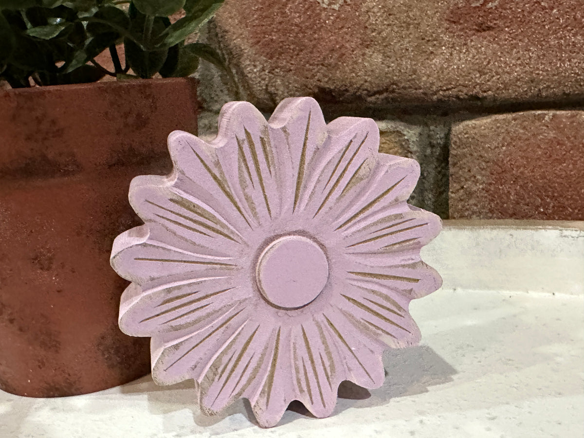 Distressed Flower Head - 3 Styles