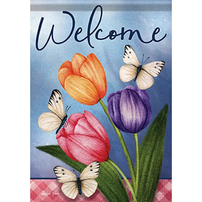 Tulip Trio Garden Flag