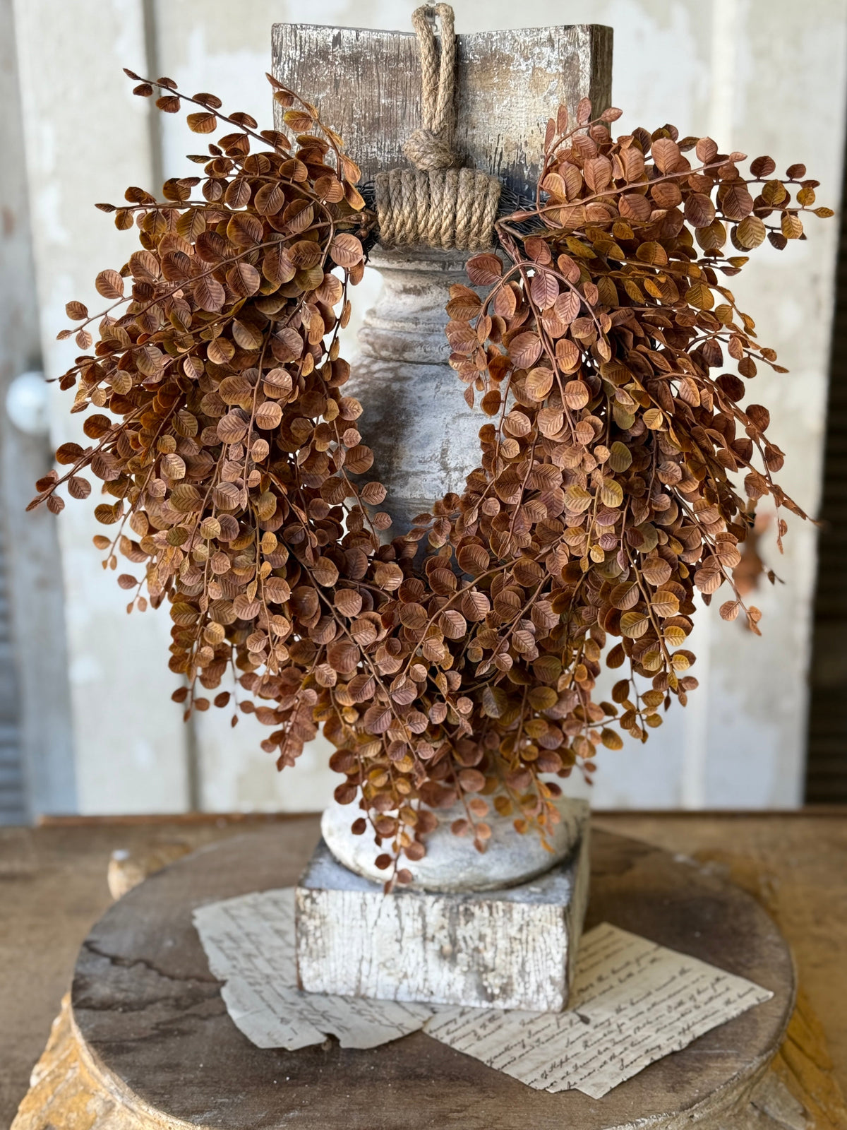 Cider Leaves Hanging Wreath