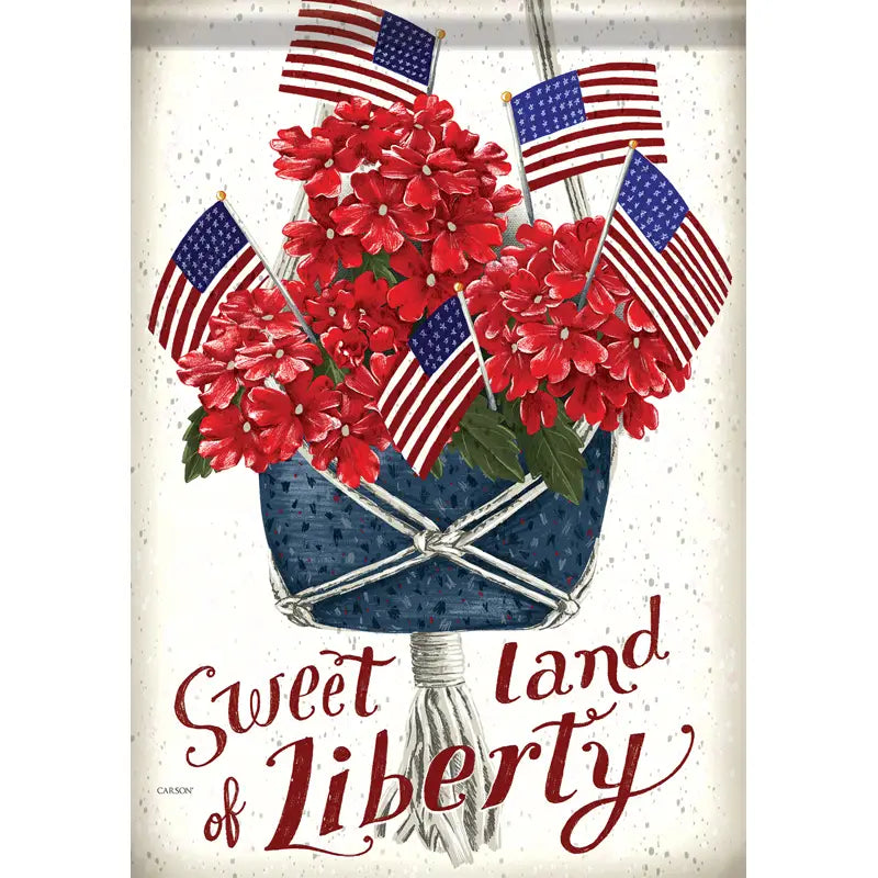 Sweet Land of Liberty Garden Flag