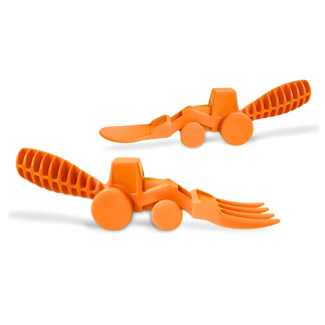 Set of 2 Tractor Utensils - Orange