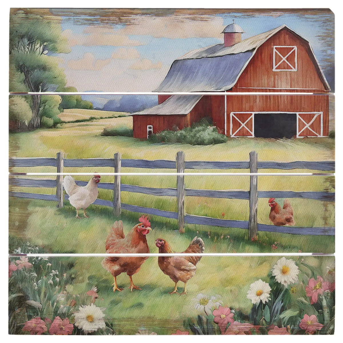 Chicken Barnyard Pallet Sign