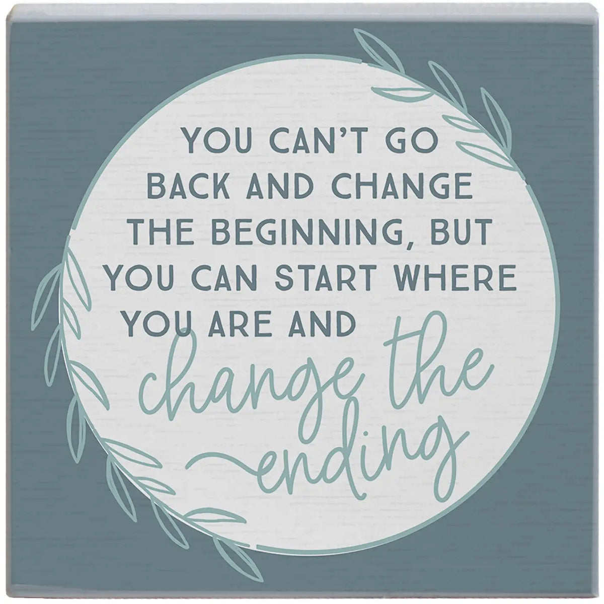 Change the Ending Wood Block Sign