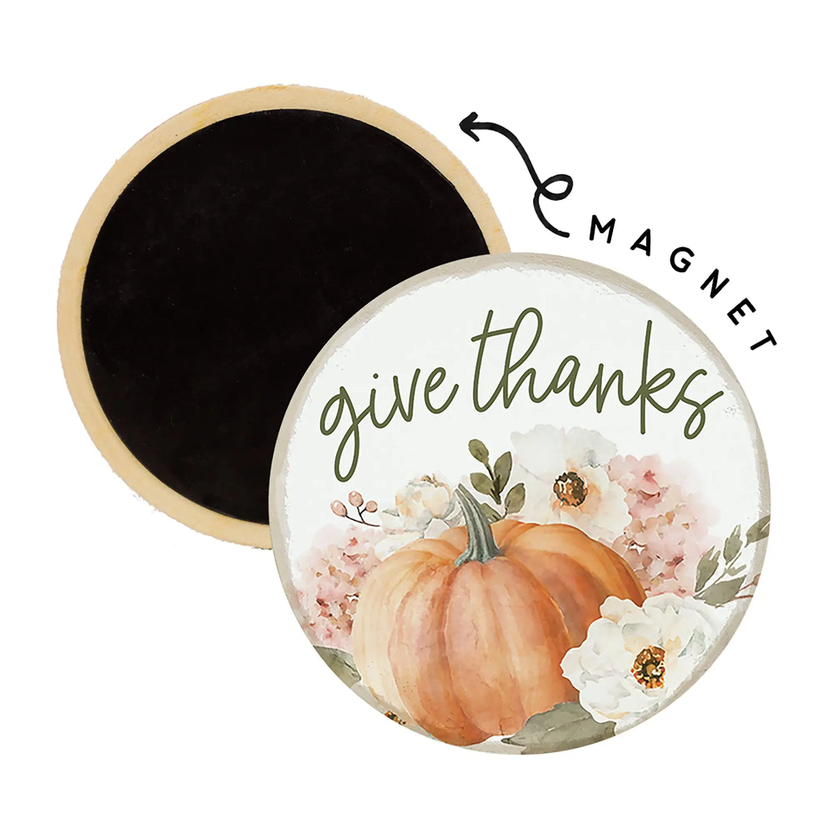 Give Thanks Round Magnet