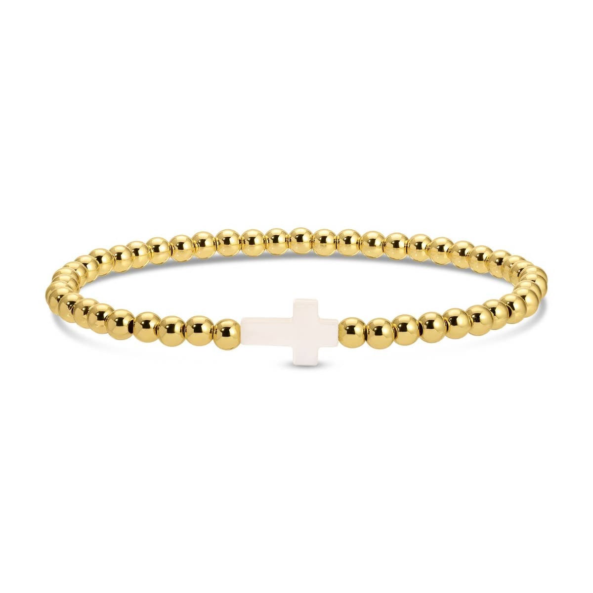 Beaded Bracelet with Cross