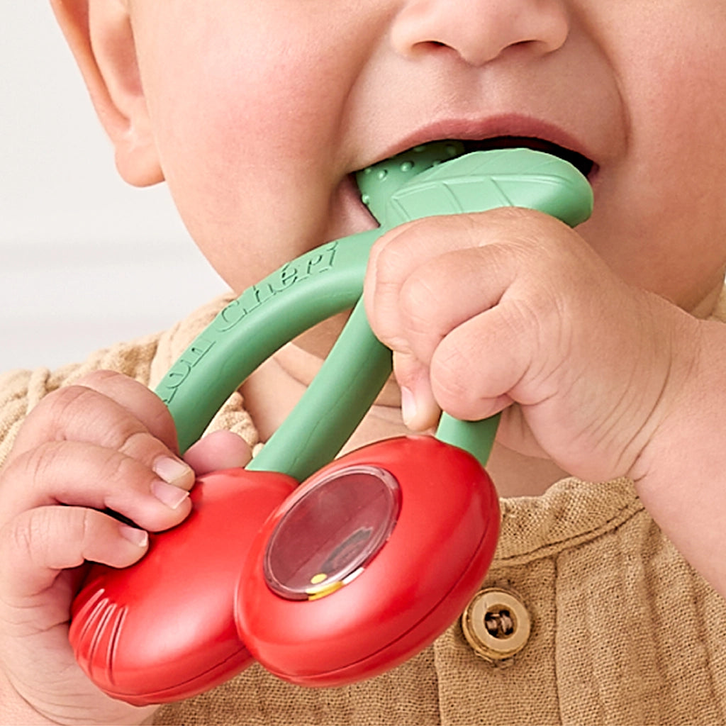 Bitzy Shake Teether with Rattle - Cherries