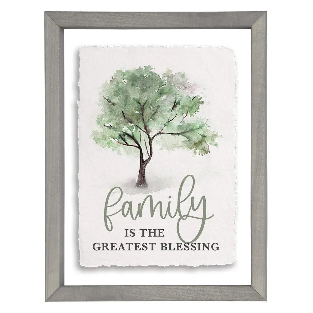 Family Blessing Tree Floating Art Frame