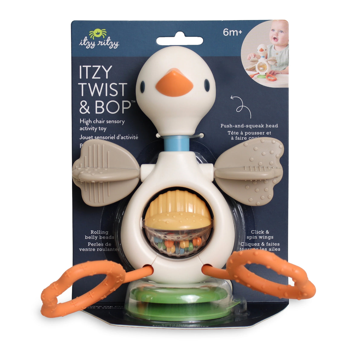 Itzy Twist and Bop Goose Sensory Toy