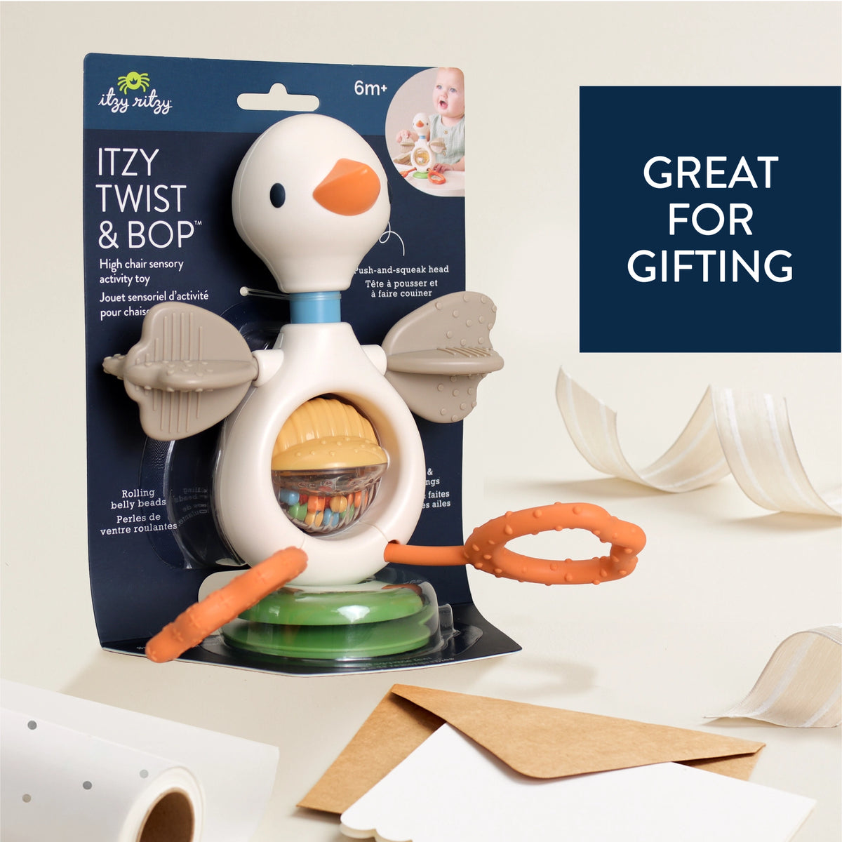 Itzy Twist and Bop Goose Sensory Toy