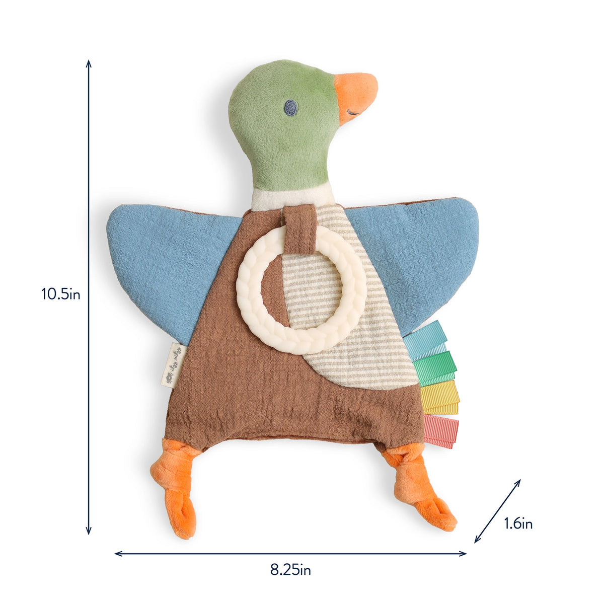 Bitzy Mallard Dunk Crinkle Toy