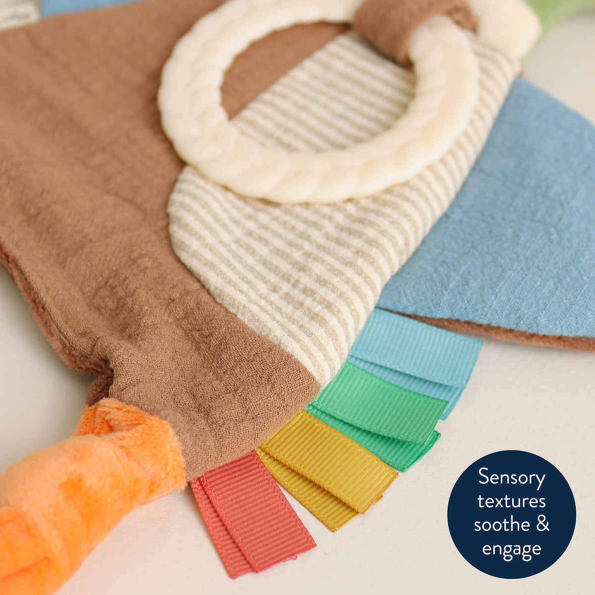 Bitzy Mallard Dunk Crinkle Toy