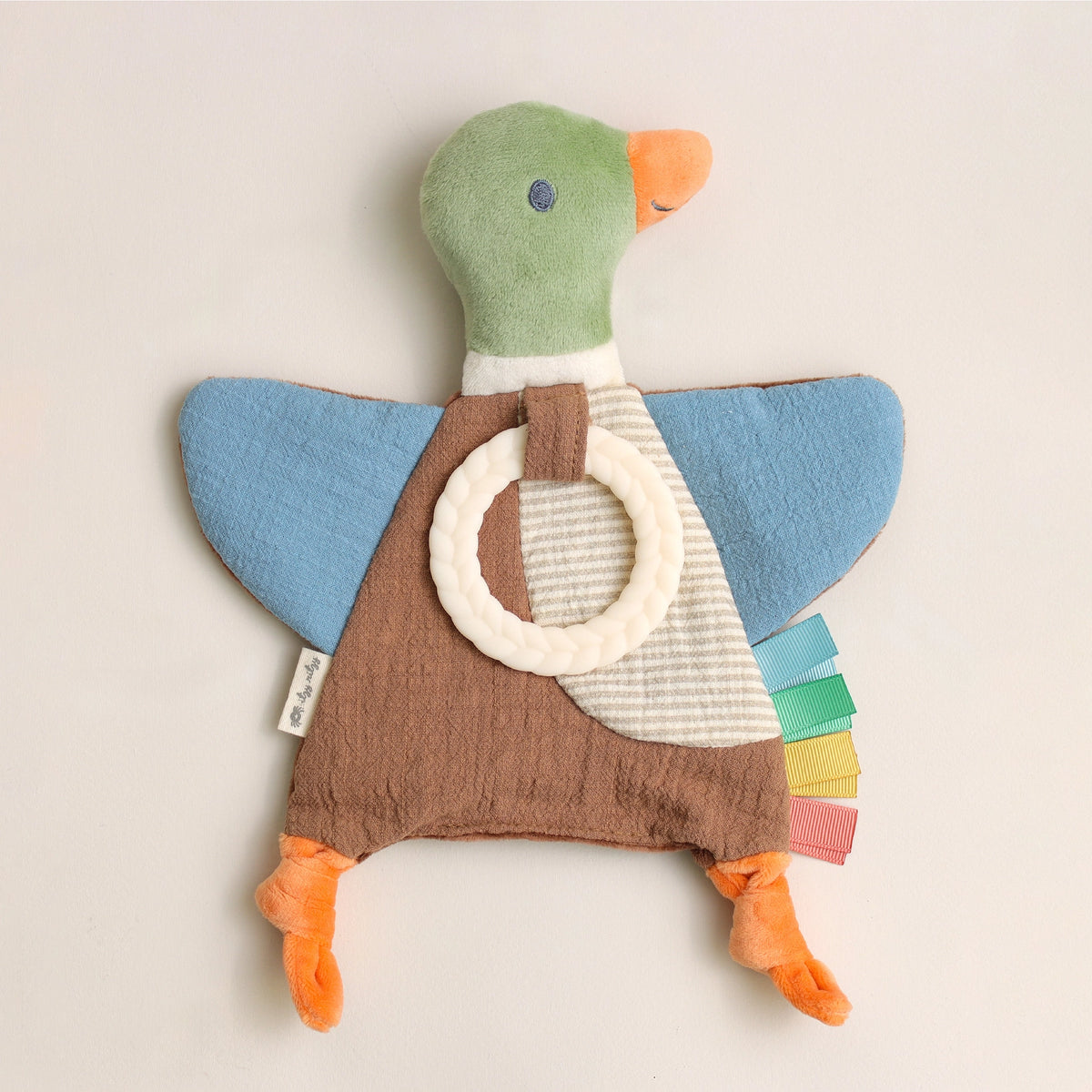 Bitzy Mallard Dunk Crinkle Toy